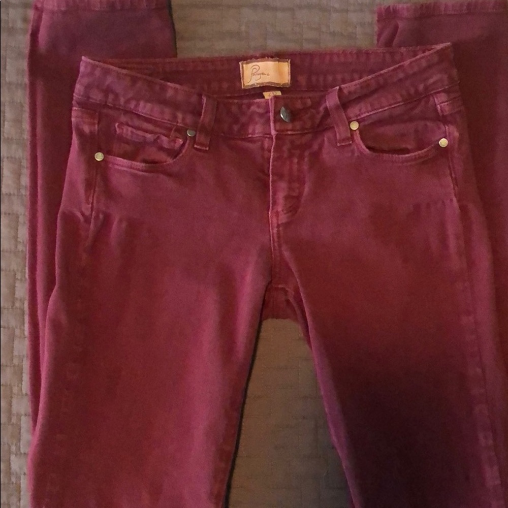 Paige cranberry jeans